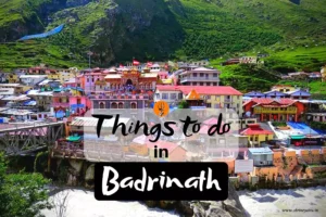 things to do in badrinath